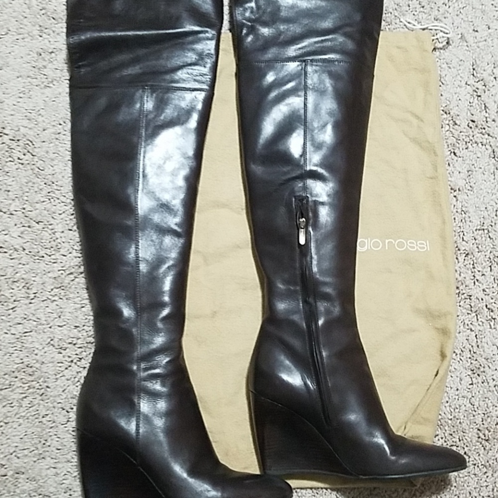Sergio Rossi above the thigh high boots - Picture 1 of 6